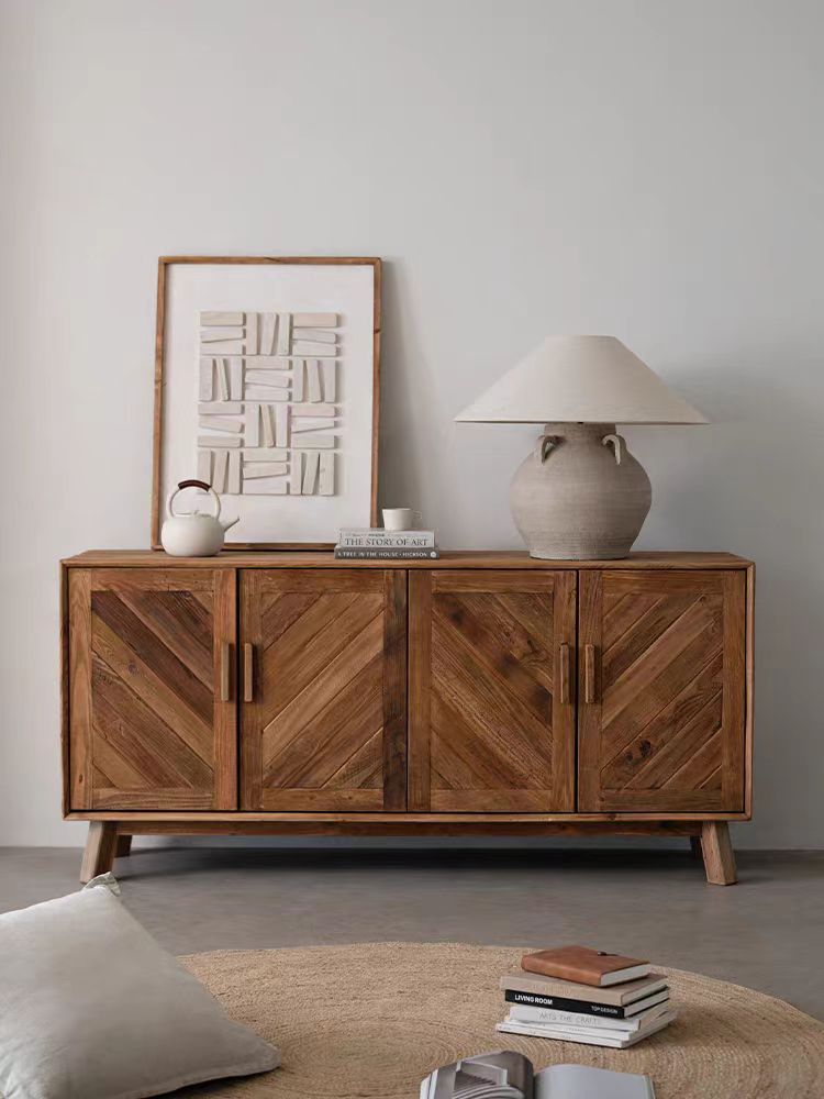 Reclaimed wood buffet rustic style with doors