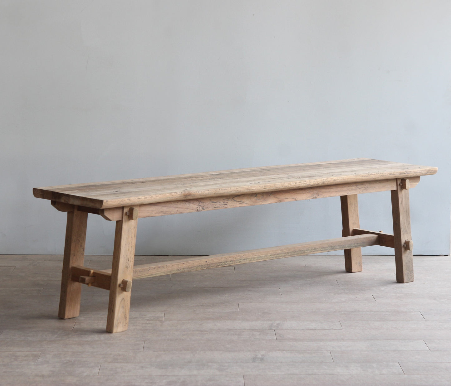 Wooden bench seat for dining table or hallway