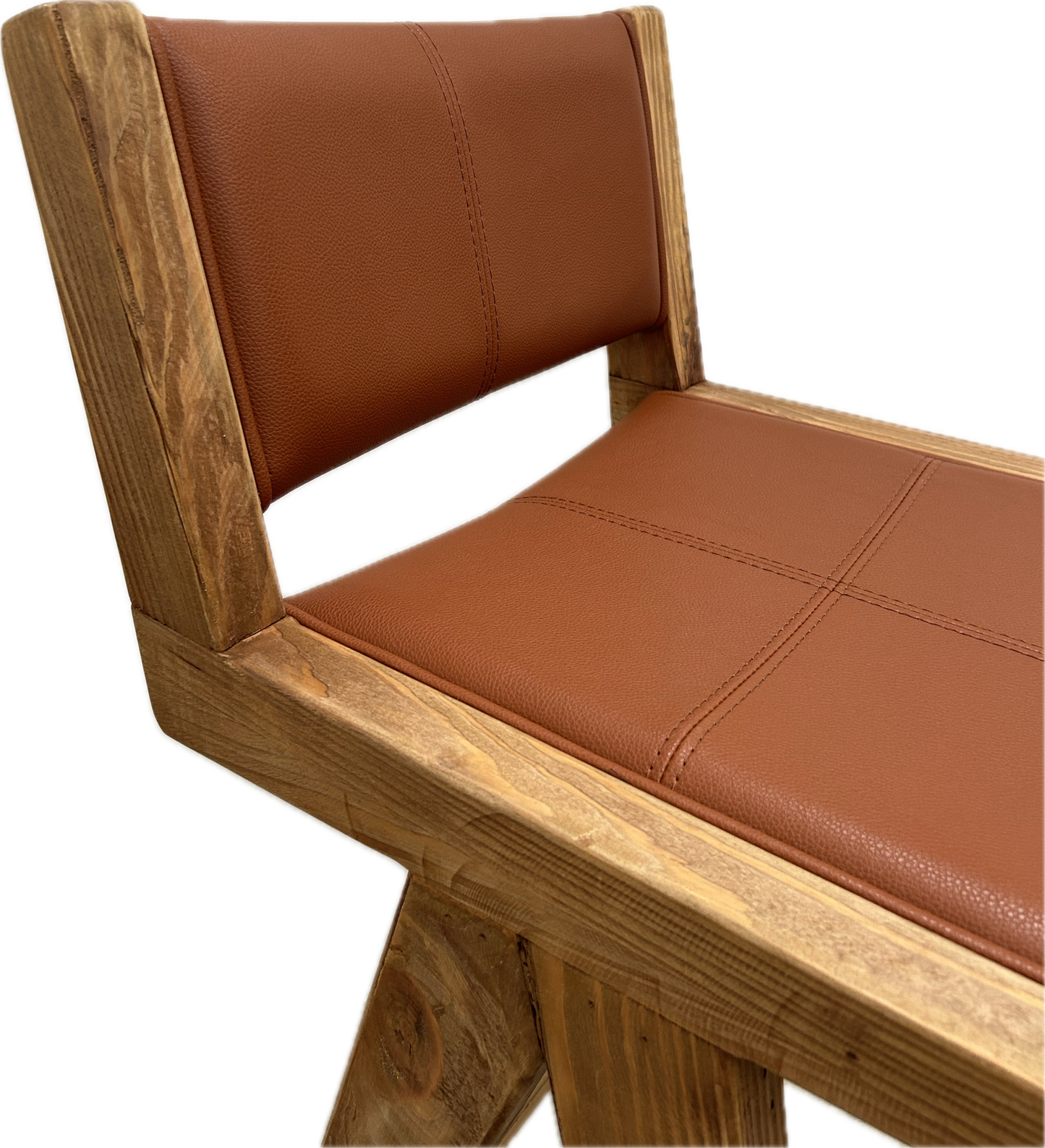 Bromley Bar Stool - Tan PU Leather