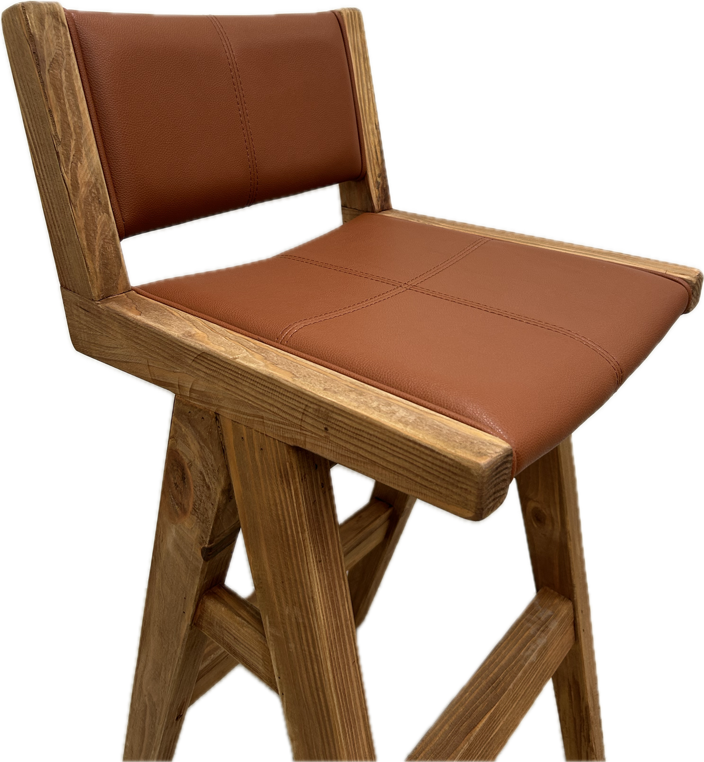 Bromley Bar Stool - Tan PU Leather