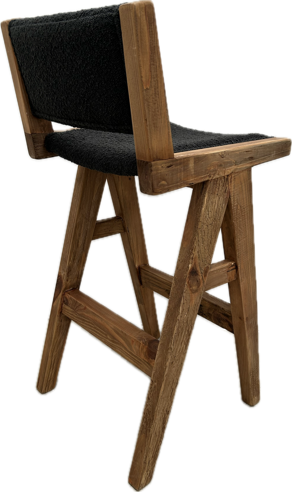 Bromley Bar Stool - Black Fabric