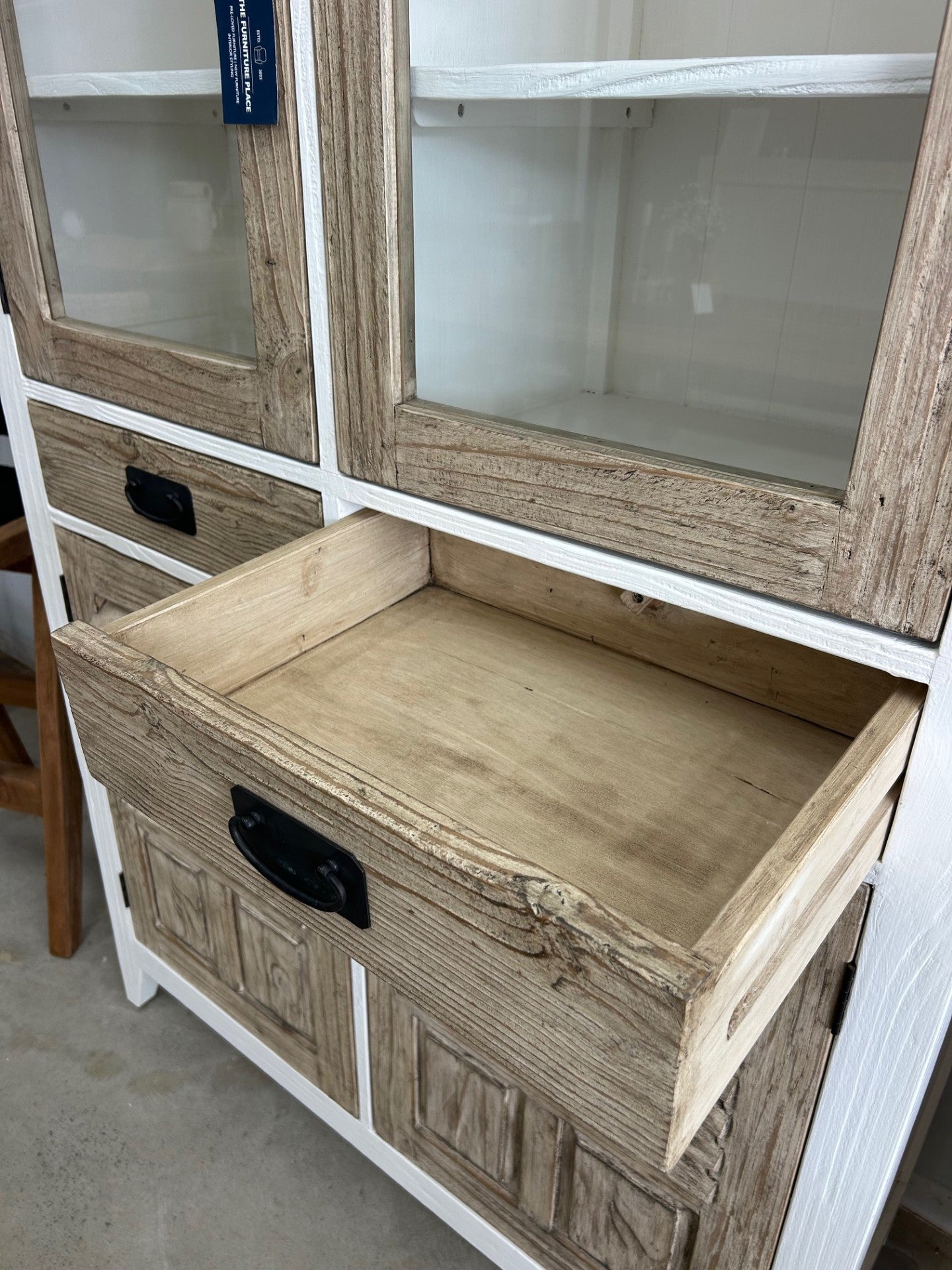 Inside drawer of the Lanza Display Cabinet