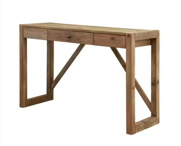 Rustic wooden hall table 120cm long