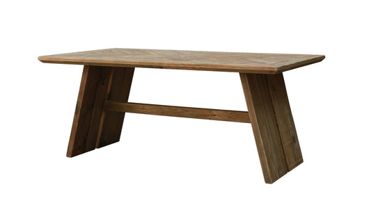 Rustic farmhouse dining table that is 180cm long or 1.8m long